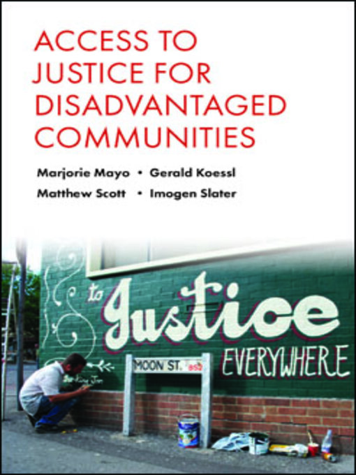 Title details for Access to Justice for Disadvantaged Communities by Marjorie Mayo - Available